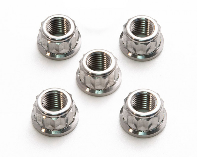 Motocorse Titanium Flange Nuts (Sprocket carrier nuts) for MV Agusta F4 / Brutale (B4) up to 2009 and Certain 2017+ Models Motocorse Titanium Flange Nuts (Sprocket carrier nuts) for MV Agusta F4 / Brutale (B4) up to 2009 and Certain 2017+ Models